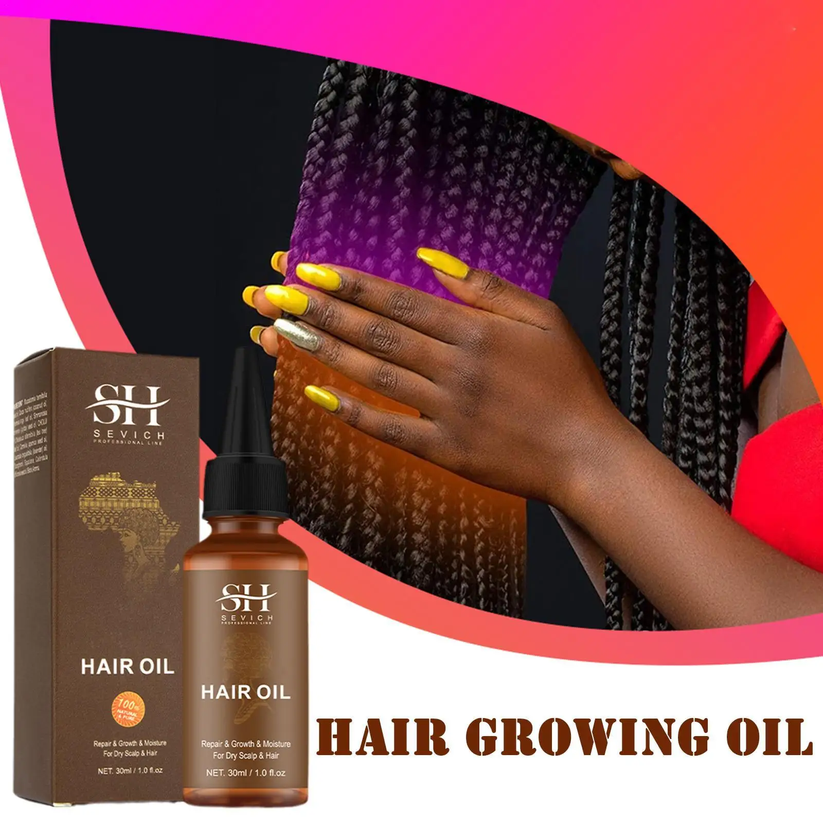 Prodotti trazione africana controllo del trattamento dell'alopecia Hair Styling intrecciare il trattamento della cera Gel addensare la cura dei capelli