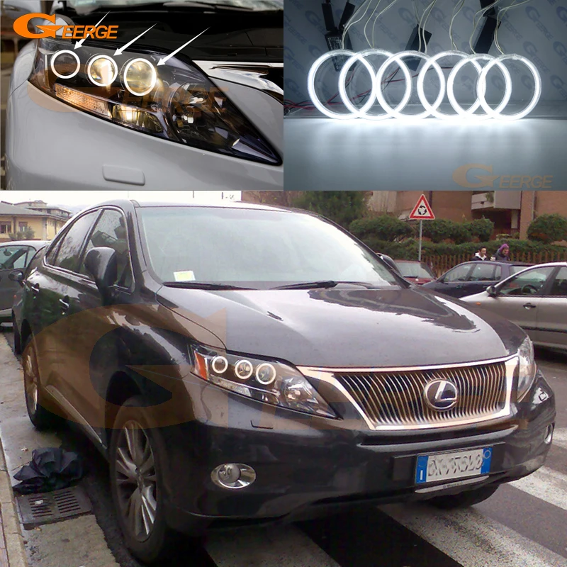 

Для Lexus RX 450h 350 270 RX450h RX350 RX270 2009 2010 2011 2012 ультра яркие CCFL ангельские глазки набор колец автомобильные аксессуары