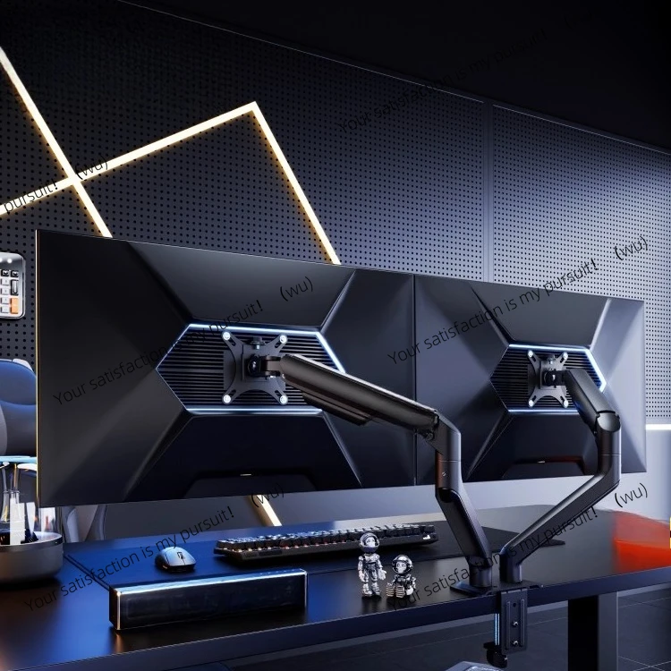

Dual screen monitor bracket, mechanical cantilever one drag two, computer display screen two-in-one base