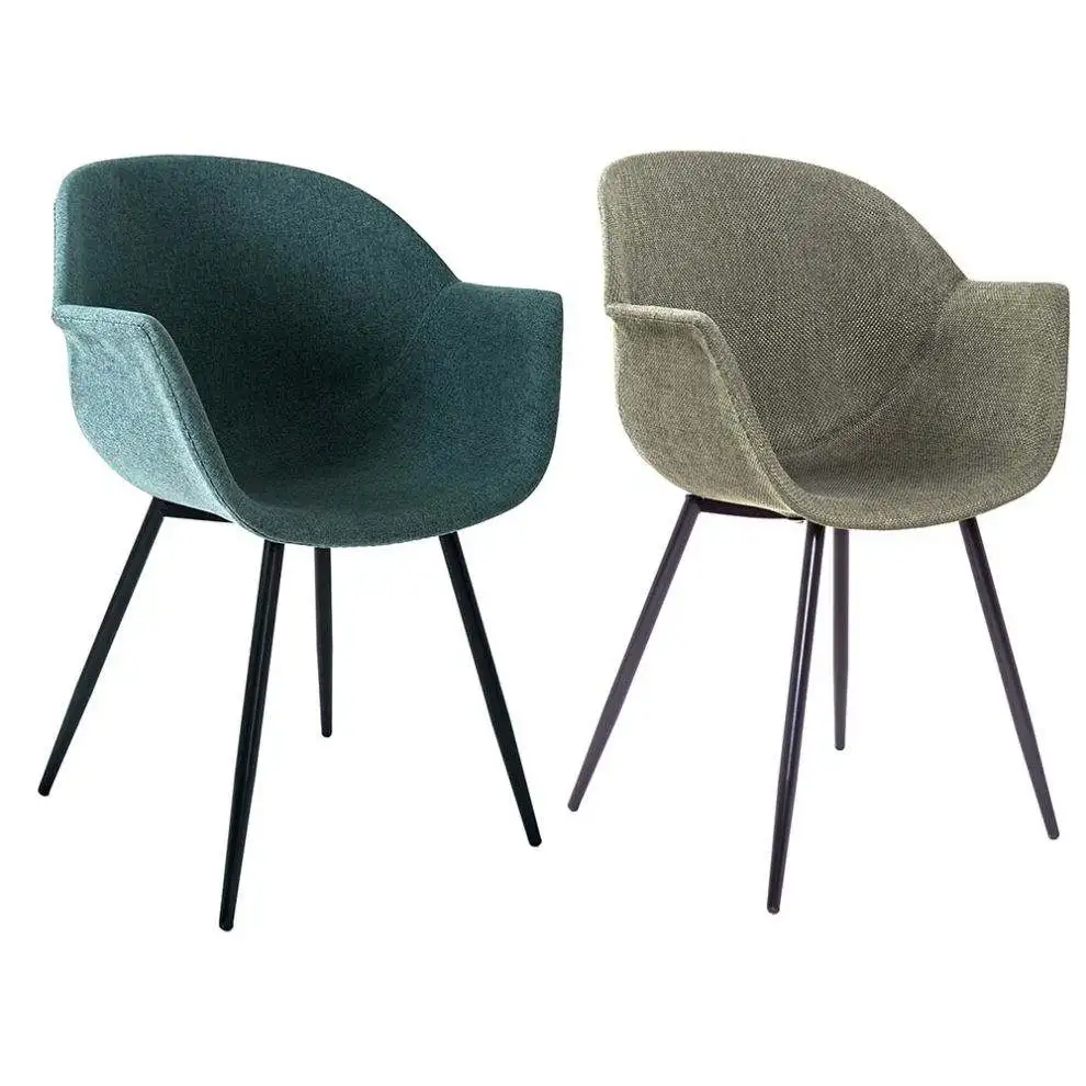 

Custom Modern Nordic Fabric Comfortable Coffee Accent Living Room Leisure Arm Chair