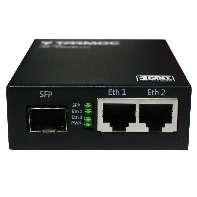 Медиа конвертер Switch для 2 SFP и 2 RJ-45 Gigabit