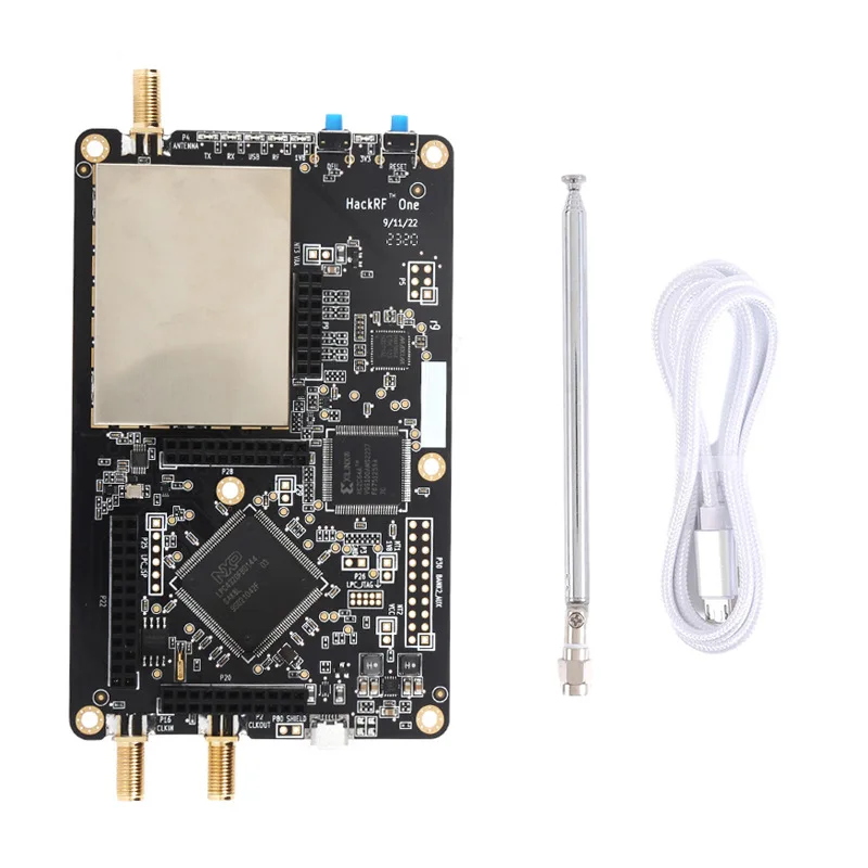 1MHz-6GHz HackRF One R9 Software Defined Radio Development Board V1.7.0 & Antenna & Data Cable Kit