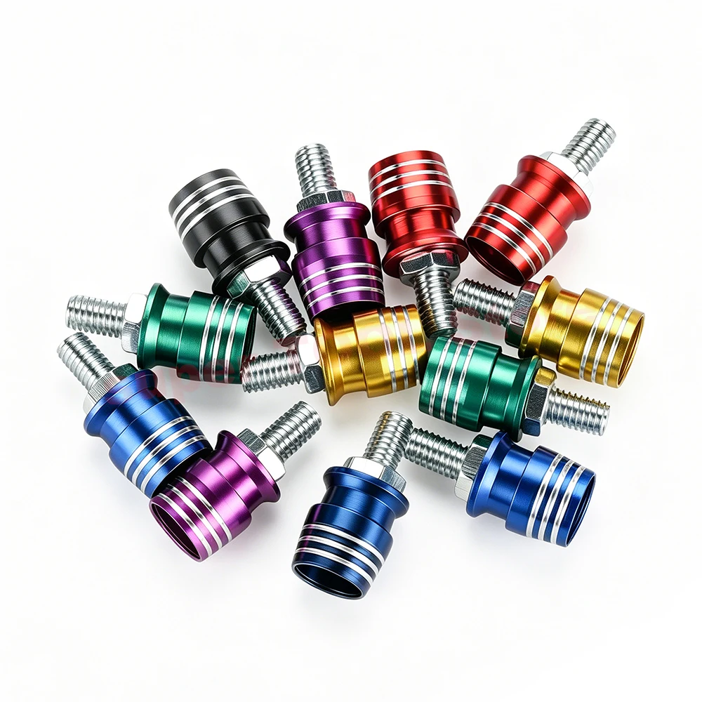 10 Sets M5 Colorful Cup‑Shaped Bolts With 304 Stainless Steel Screws For Motorcycle Scooter Bike Modification Decor Accessories