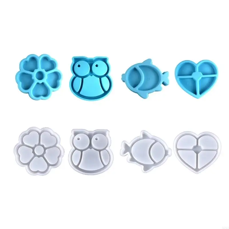 

2025 New Box Resin Mold Flower Heart Fish Small Jar Epoxy Resin Casting Mould