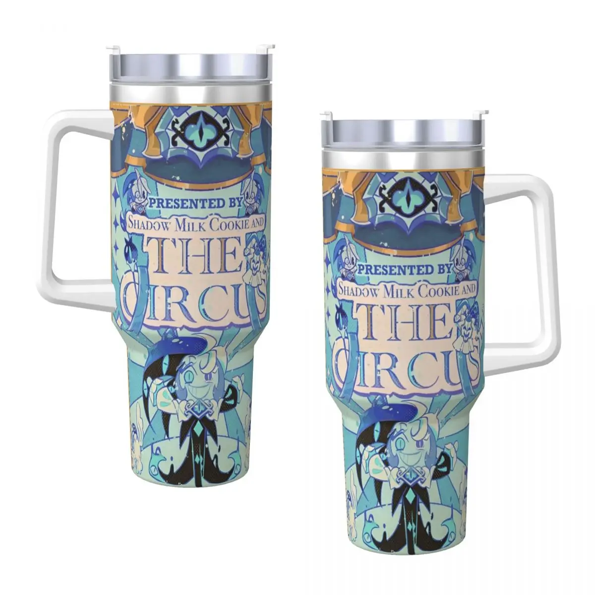 Cookie Run Kingdom Game Stainless Steel Tumbler Travel Car Mugs Large Thermal Cups Leakproof Cold and Hot Milk Tea Water Bottle