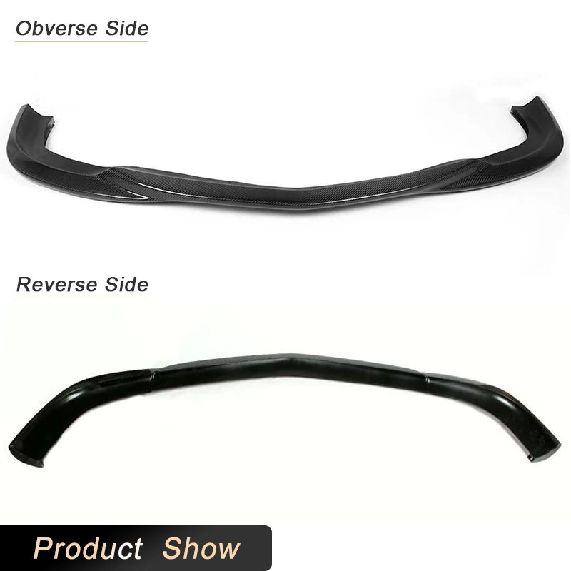 Car Front Bumper Lip Spoiler For Mercedes Benz C Class W204 C63 AMG 2009-2011 Carbon Fiber Racing Front Lip Chin Apron Body Kit view 6