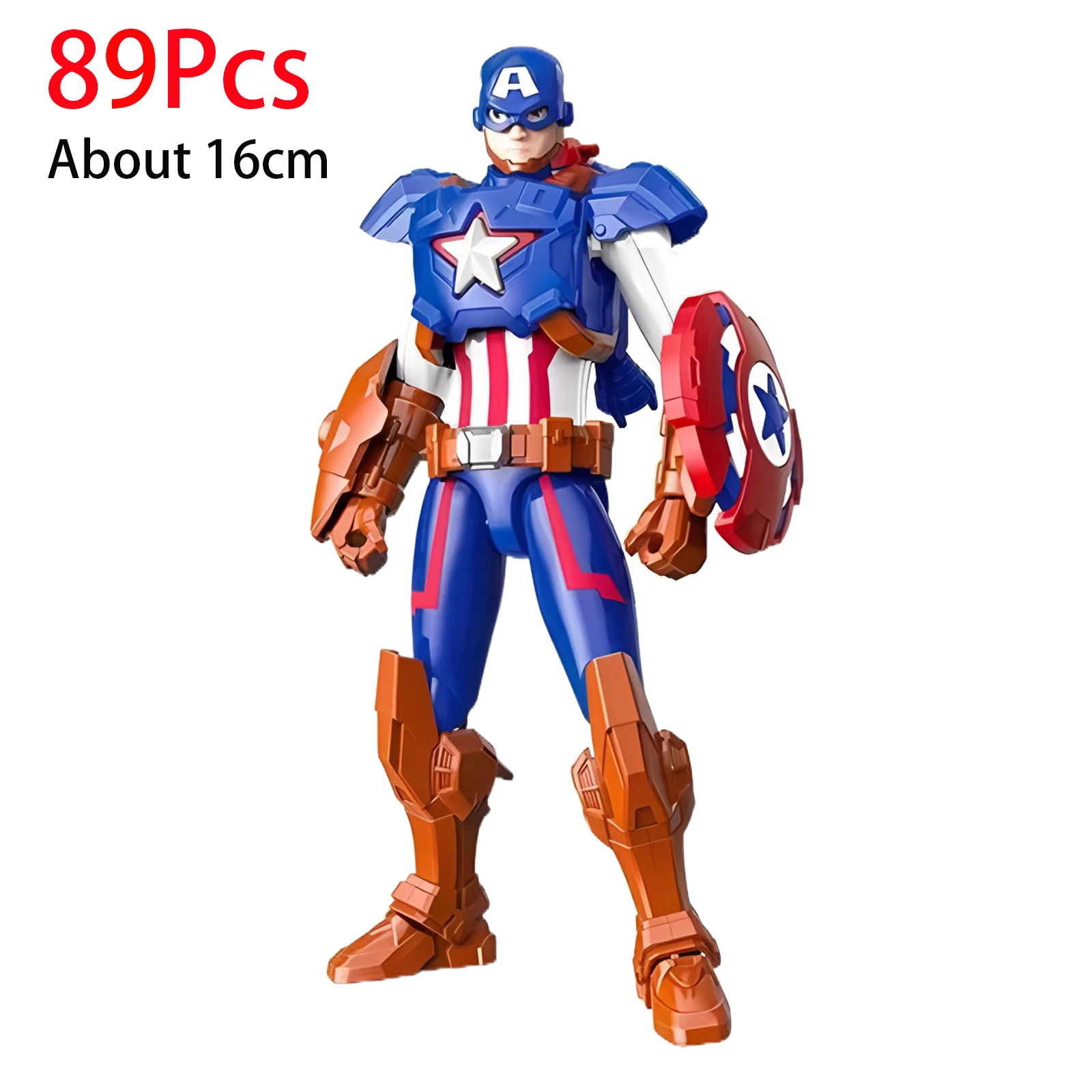 16 cm Marvel Legends Brick Deadpool Spider-Man bouwstenen, Iron Man cartoonfiguur bouwstenen, speelgoed voor kinderen, cadeau