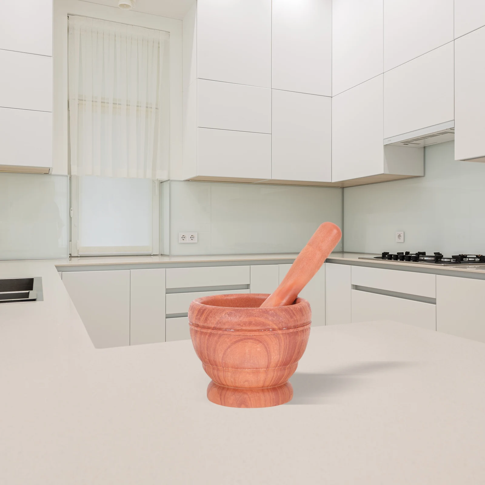 

2 set 2 Sets Garlic Masher Plastic Grinder Pestle Kitchen Tool Mortar Pestle Set Grinding Bowl Safe Hygienic Premium