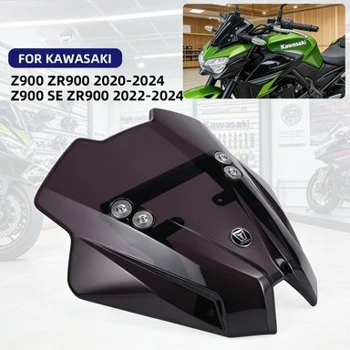 

Motorcycle Windshield Extension Rod Windscreen Front Visor Wind Deflector for Kawasaki Z900 SE