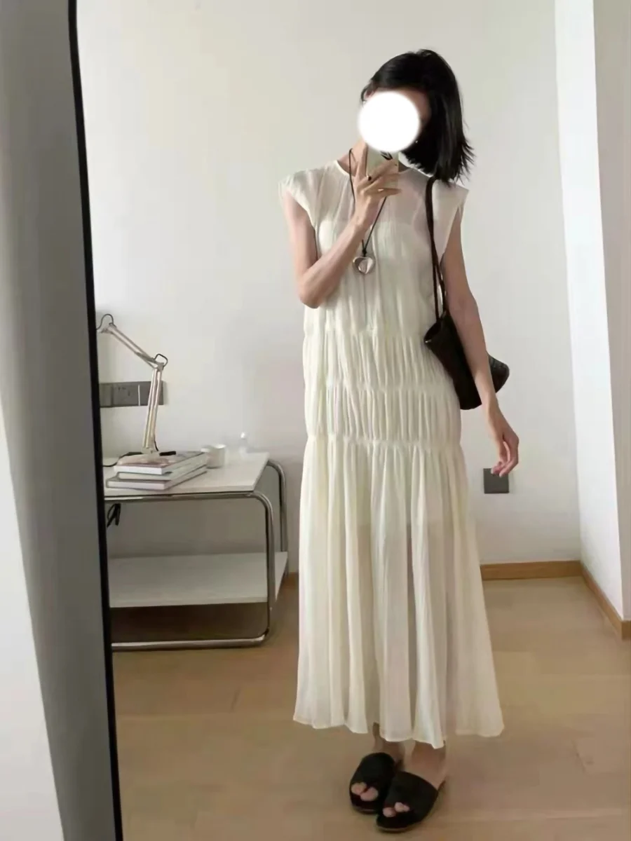 Ele Sweet Pure Design Long Dr with Fairy Wings Vintage Gentle Fairy Slimming A-Line Skirt ort Sve Maxi Dr