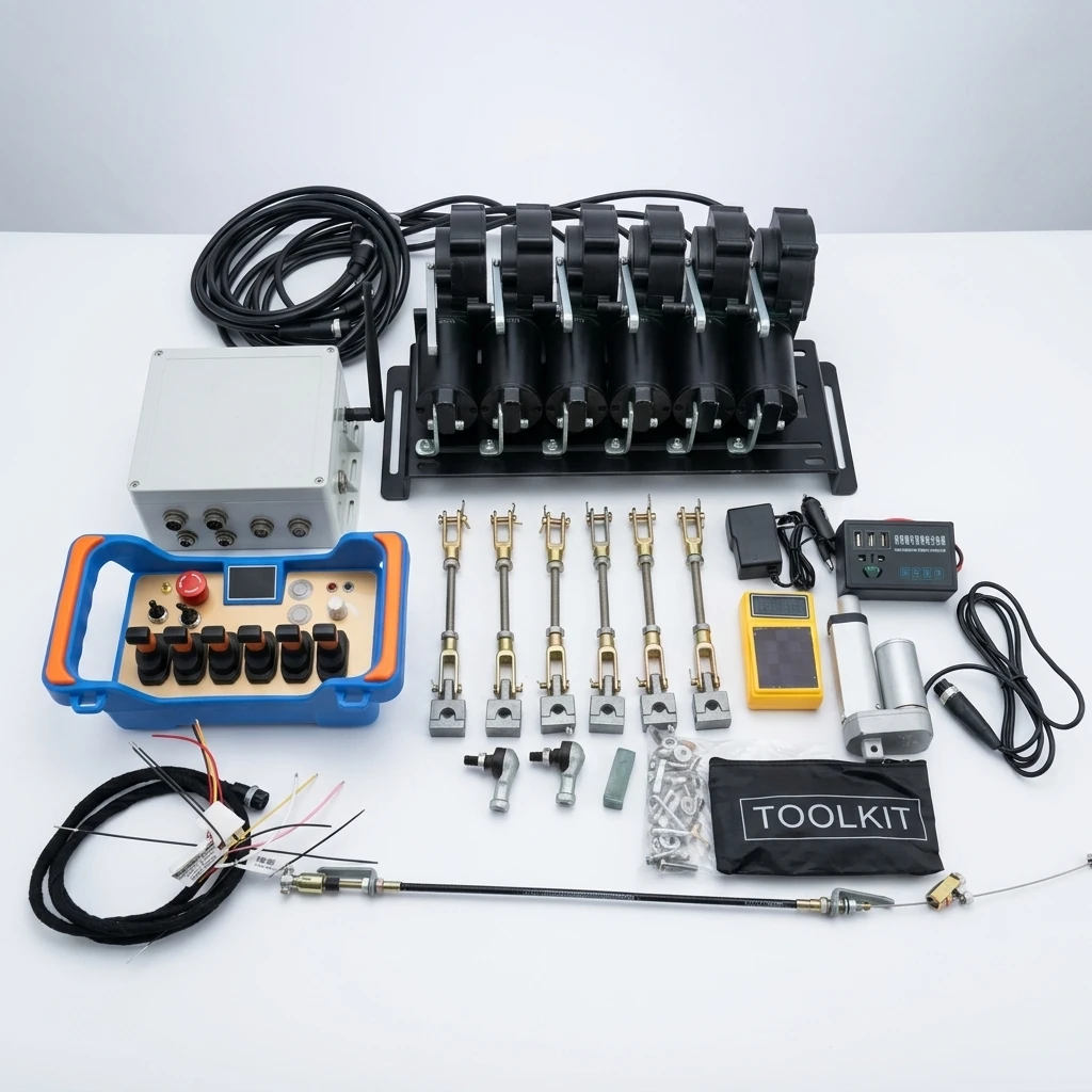 6 Function Crane Parts Radio Wireless Proportional Remote Control Switch 12v Dc for Construction