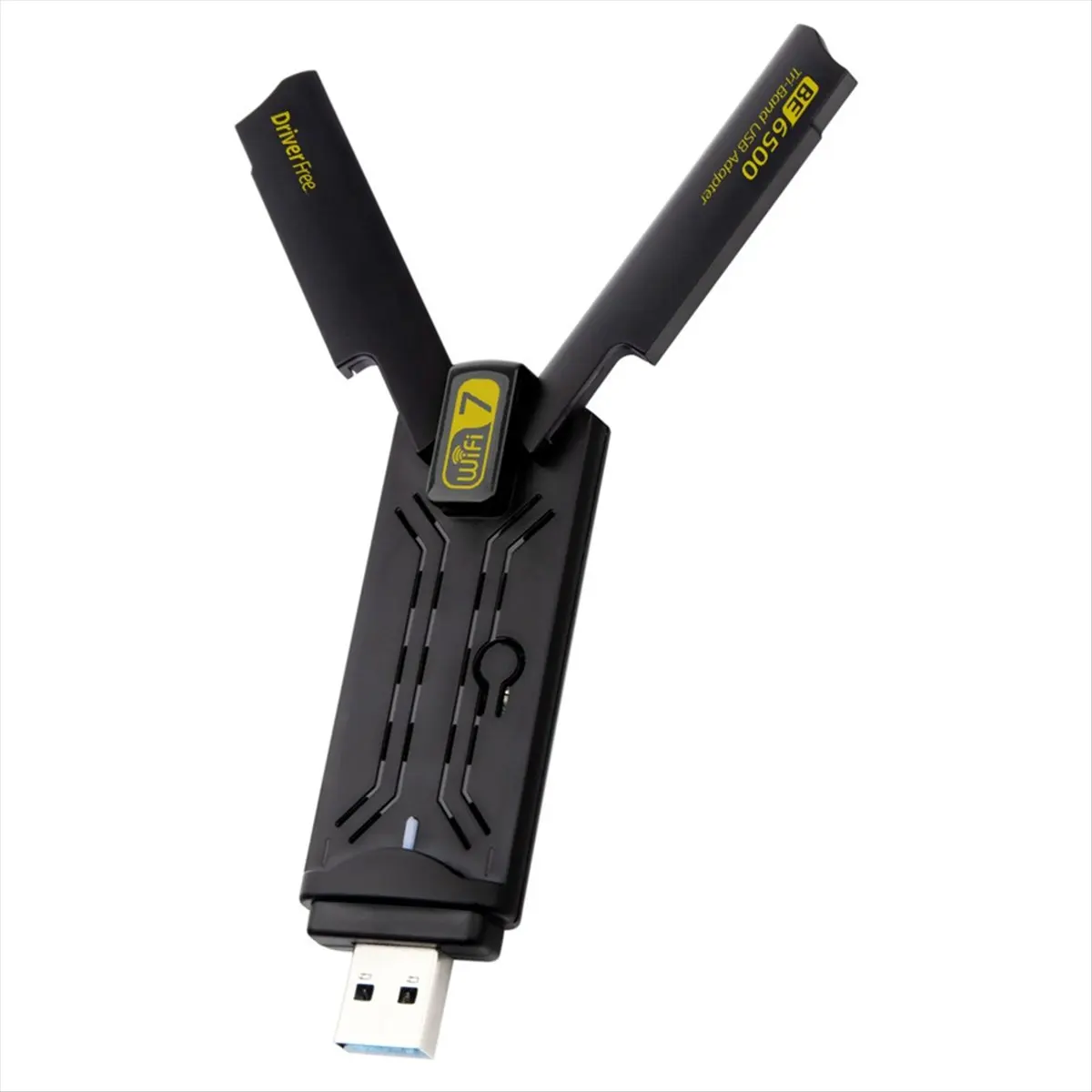 N86R WiFi7 6500Mbps USB Adapter BE6500 2.4G&5.8G&6GHz Wireless Network Card 802.11be Free-Drive WiFi Adapter for Win 10/11