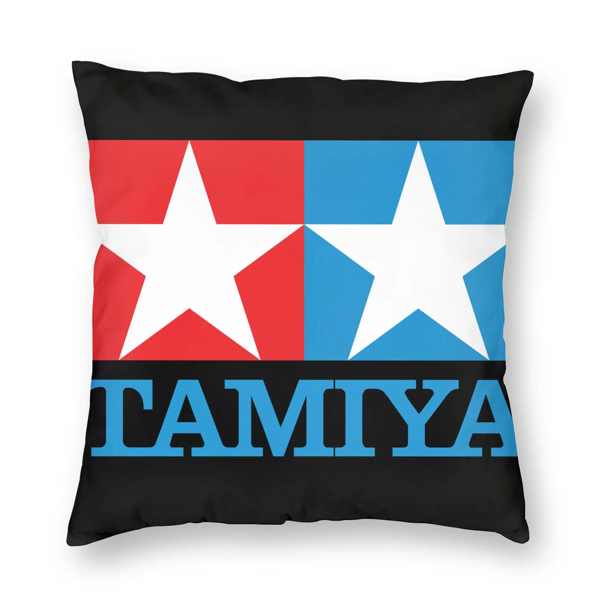 Tamiyas Symbol Pillow Case Decor Home Cute Buggy RC Cars Cushion Decoration Salon Square Pillowcase