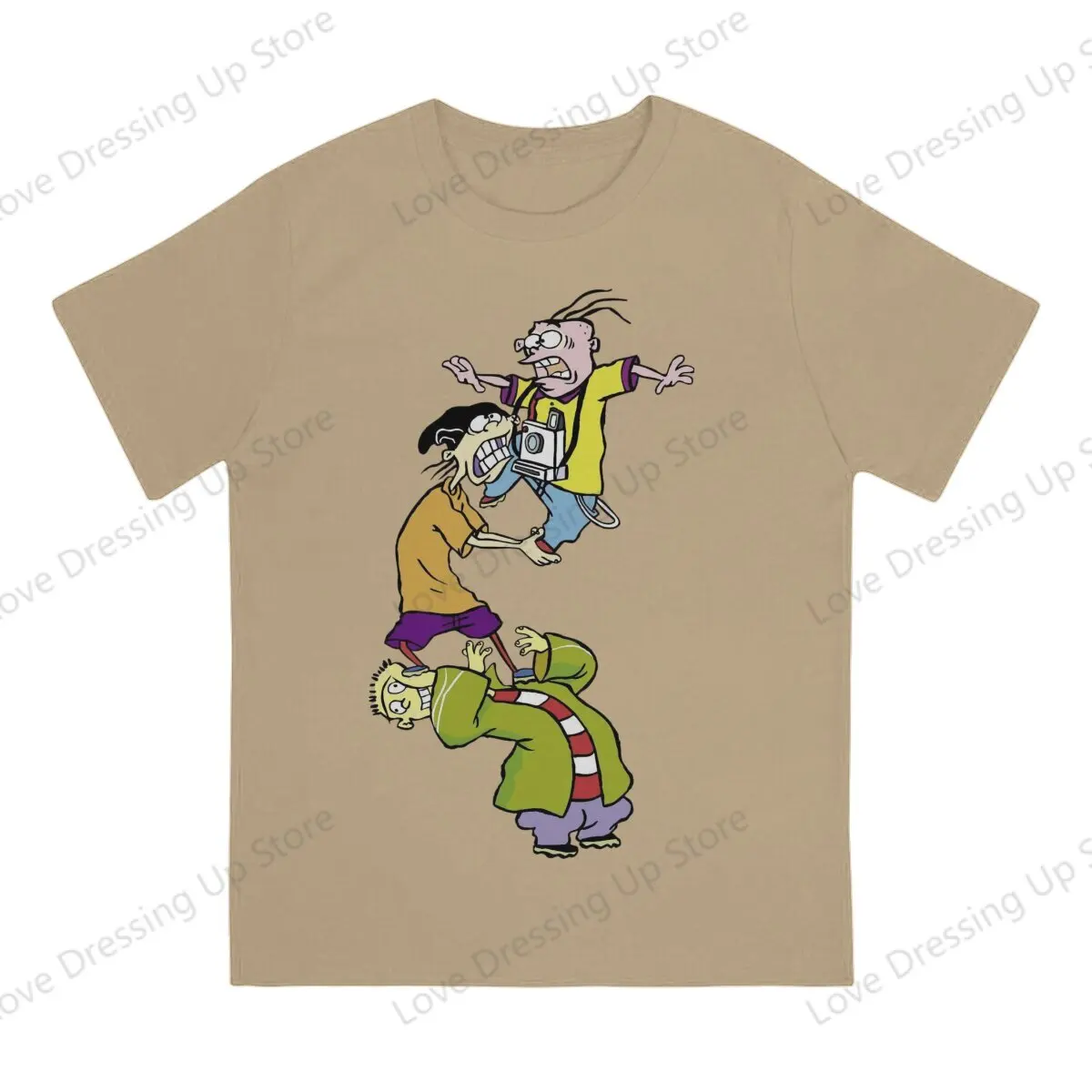 

Ed Edd n Eddy The Mis-Edventures 100% Cotton Men T-Shirt Retro Harajuku Cartoon Short sleeve Tshirts Street short sleeve Tee