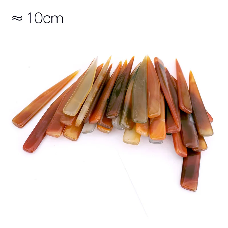 Natural agate knife / pen / scraper gold and silver jewelry polishing polishing maintenance tools jewelry tools