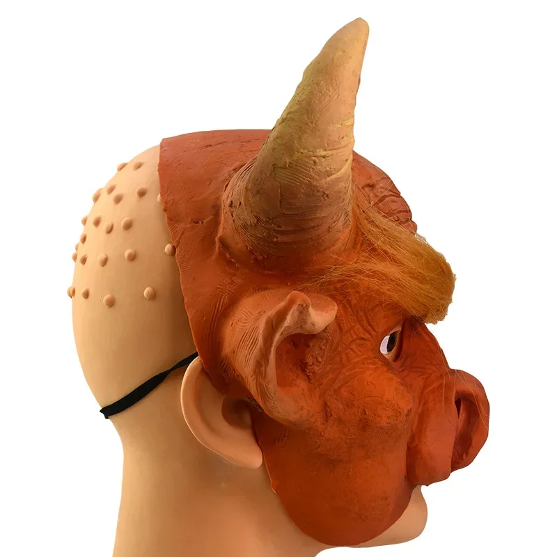 Halloween Latex Masker Stier Demon Koning Masker Dier Cosplay Party Masker