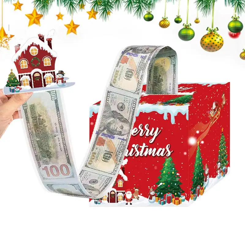 Christmas Money Box For Cash Holiday Cash Box Interactive Game Props Money Container Christmas Decoration For Women Men