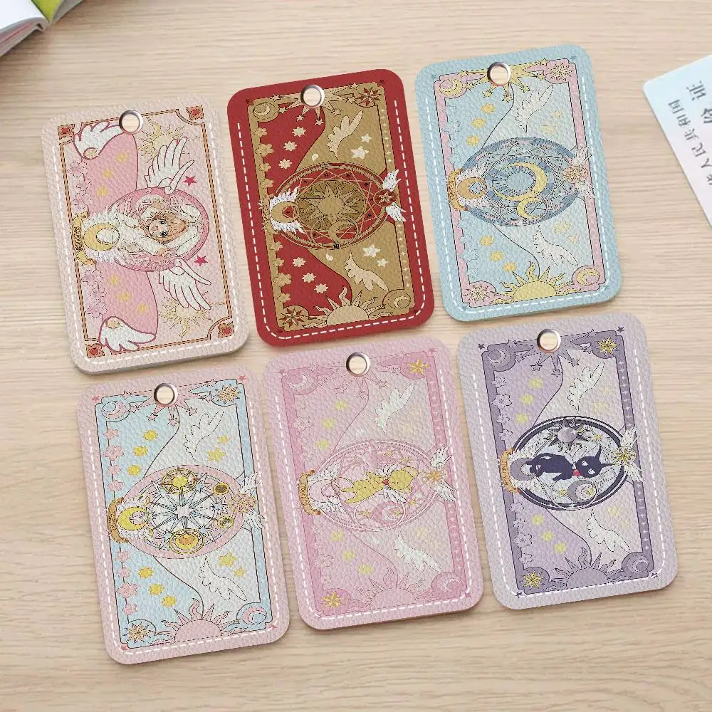 

Прямоугольный брелок-держатель для карт C-Cardcaptor Sakura, держатель для кредитных карт, держатель для студенческих удостоверений, чехол для проездных билетов