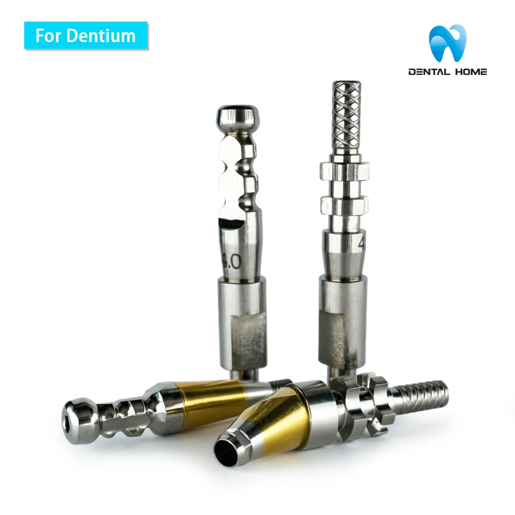 For Dentium Multi unit Straight Angled Abutment Multi unit Pick-up Clsced tray Impression Coping Locator Ball Abutment Analog