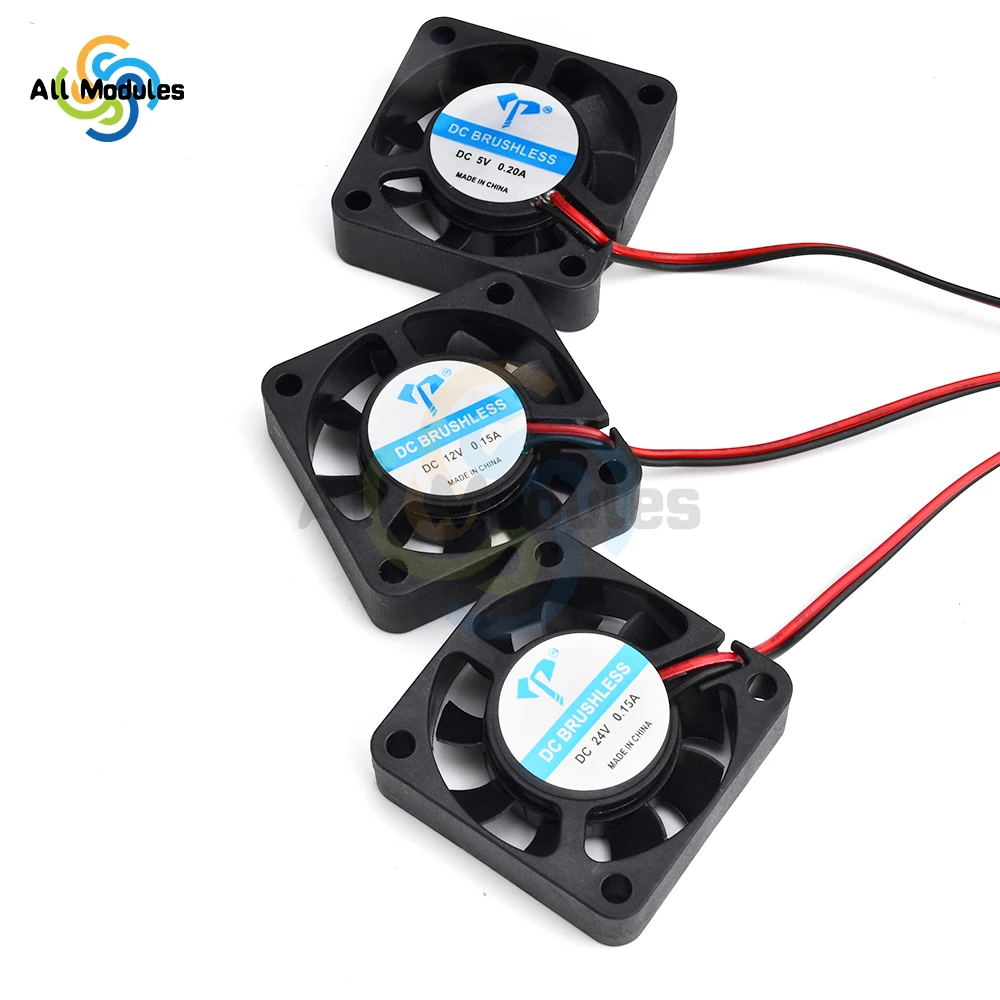 Cooling Fan DC4010 5V 12V 24V Cooling Turbo Fan Brushless 3D Printer Parts 2Pin For Extruder DC Cooler Blower Plastic Fans