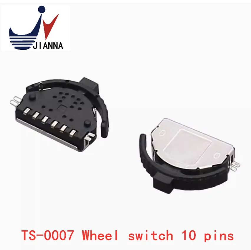 TS-0007 Wheel switch 10-pin multi-function wave wheel reset wheel switch left and right shake button