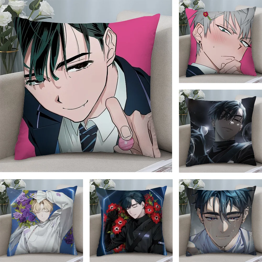 

A-Alien S-Stage Ivan Pillow Case Short Plush Pillow Covers Sofa Decorative Gift Home Double-sided Printing Cushion Cover