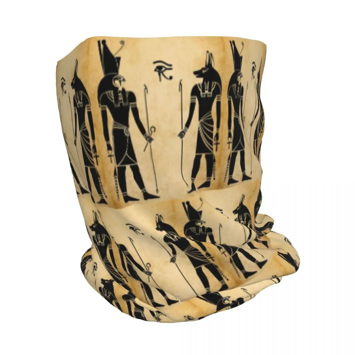 Ancient Egypt God Horus And Anubis Egyptian Pharaoh Bandana Neck Gaiter Wrap Scarf Balaclava Beanies Hat Unisex Adult Breathable