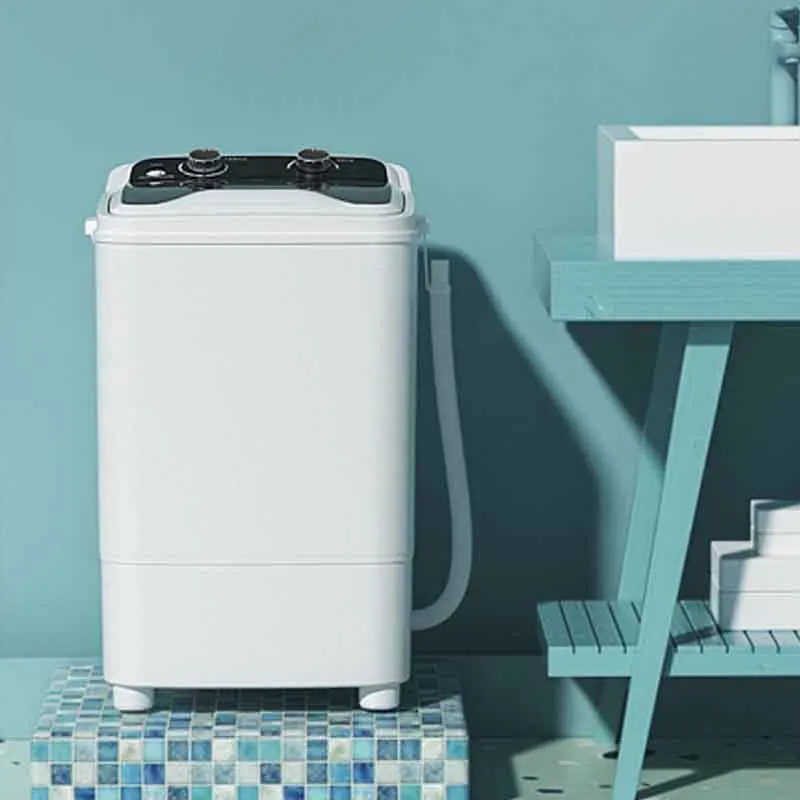 7kg Mini Single Bucket Top Loading Washing Machine Portable Semi-Automatic for Household and Hotel Use-HX