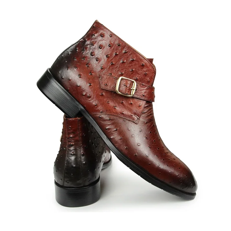 

Fashion Business Ankle Boots For Men High Quality Motorcycle Boots Botas De Hombre Genuine Leather Trendy Warm Man Boot Handmade