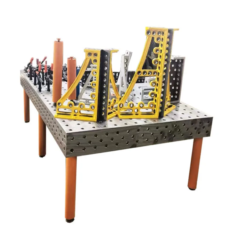

High Precision Measuring Tools Cast Iron 3D Welding Table 3d Welding Table With Jigs Fixtures Car Repair Welding