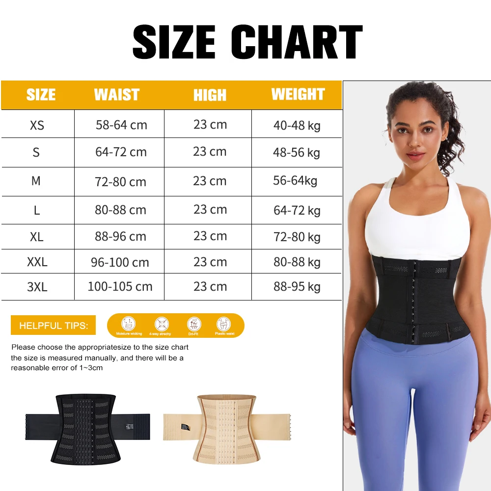 MISTHIN Trimmer Corset Fitness Slimming Sheath Woman Flat Belly Belt Cincher Double Belt Wrap Workout Waist Trainer Shapewear