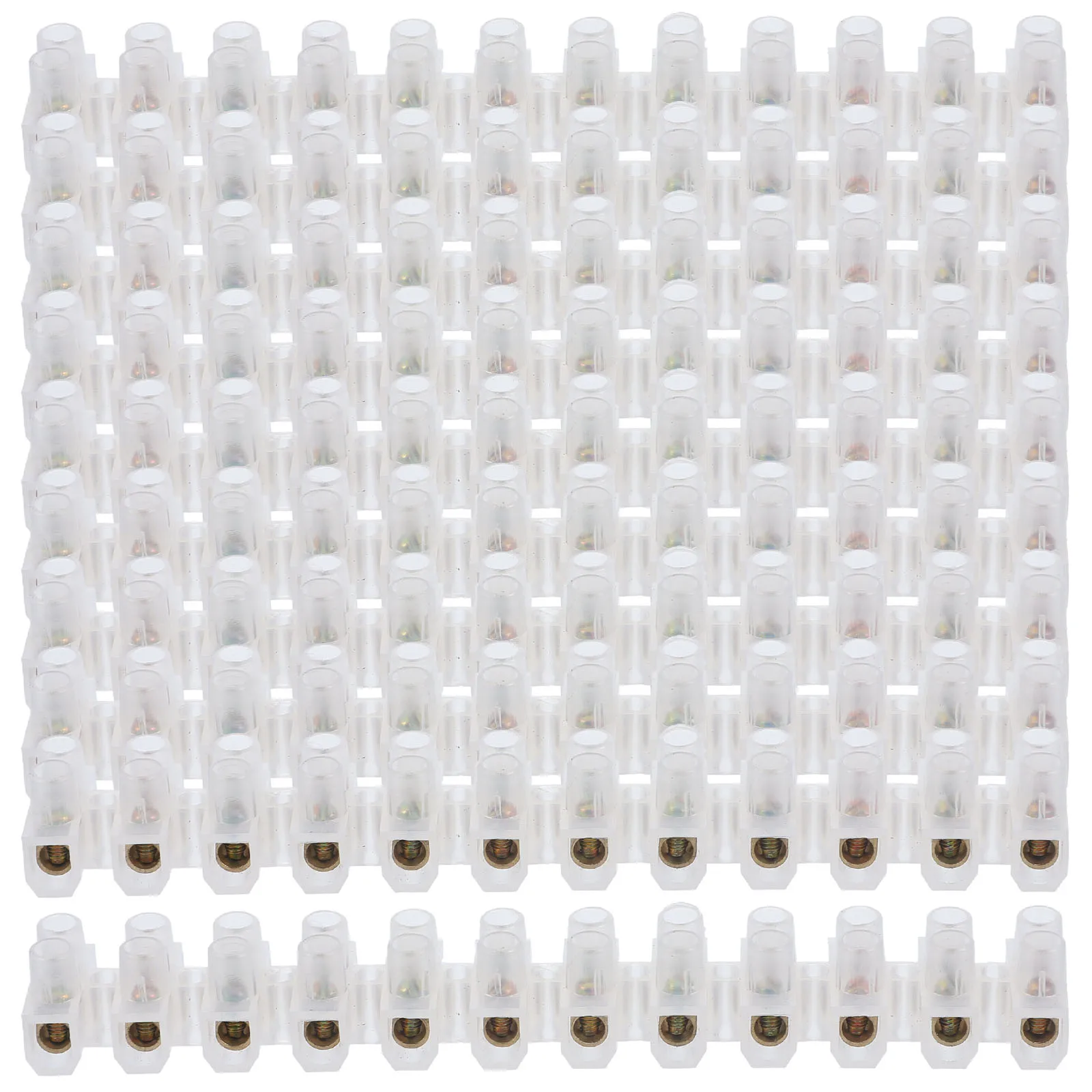 

10pcs U Shaped Terminal Block Wire Connectors Speaker Butt Connection Strip Cable Blocks Screw Type PA Nylon Flame Retardant