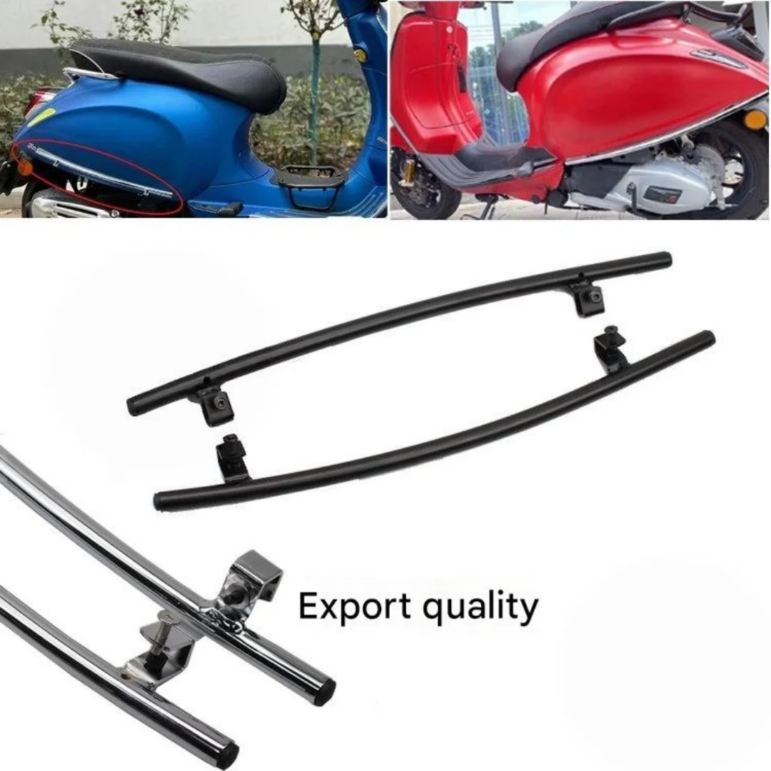 For Vespa Primavera 150/Sprint 150 Rear body bumper with side protective bars installed on the accessory side of the vehicle