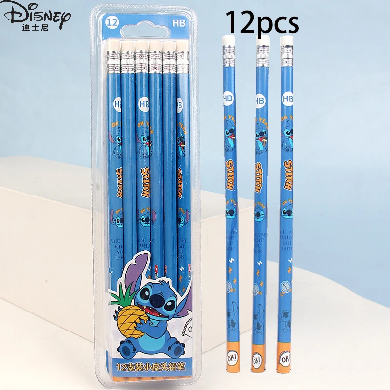 Disney Anime Frozen Pencil Eraser Kawaii Elsa Children Writing Pencil Primary School Kindergarten Prize Birthday Gifts