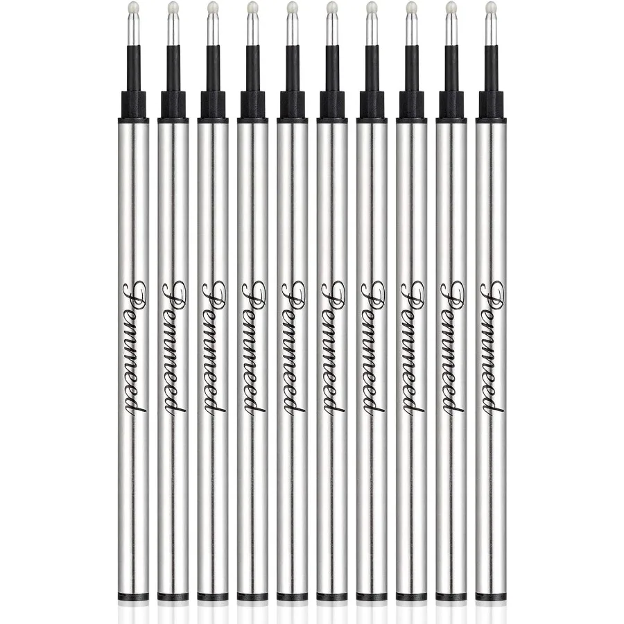 

Стержни для ручек-роллеров, гладкое письмо, немецкий гель, InkParker, сменные стержни для ручек Waterman, металлические, стандартный размер, тонкая точка, черный