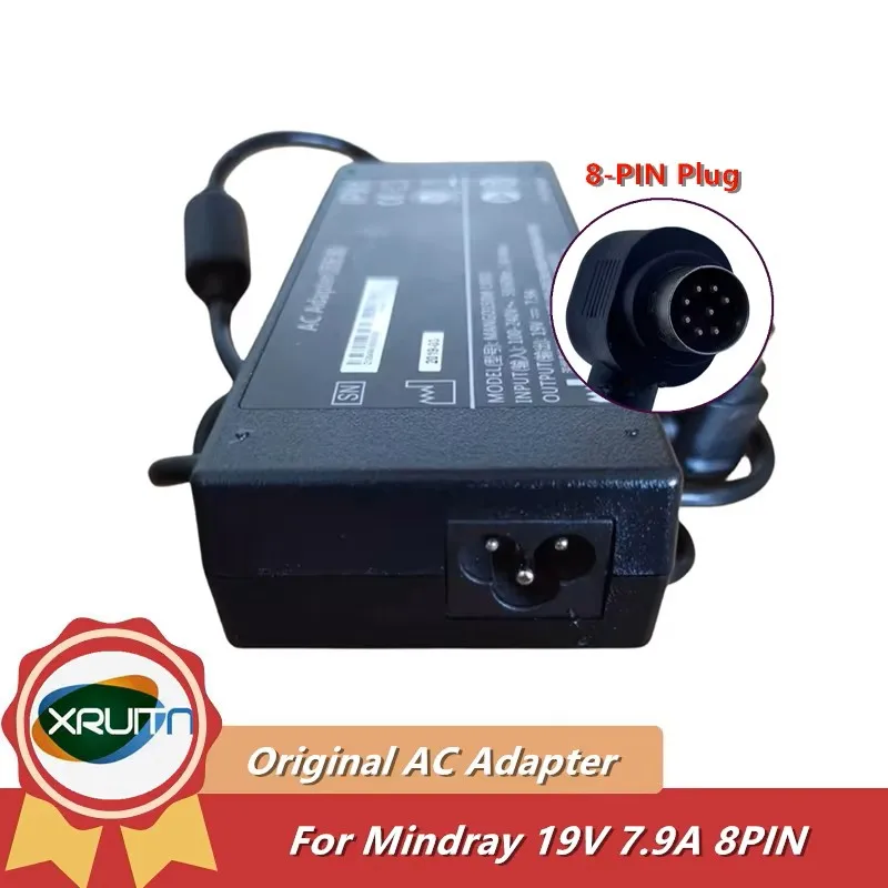 

Оригинальный MANGO150M-19DD 19 В 7,9 А 150 Вт 8-контактный разъем MANGO150M-19DM Зарядное устройство переменного тока для Mindray M9 TE7 TE8 МЕДИЦИНСКИЙ источник питания