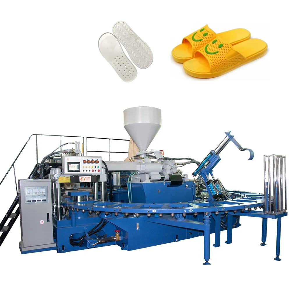 Electricity Saving and Labor Saving PVC Shoes Moulding Machine Single Color Slippers Sandals and Sports Shoe Soles Maker Machine