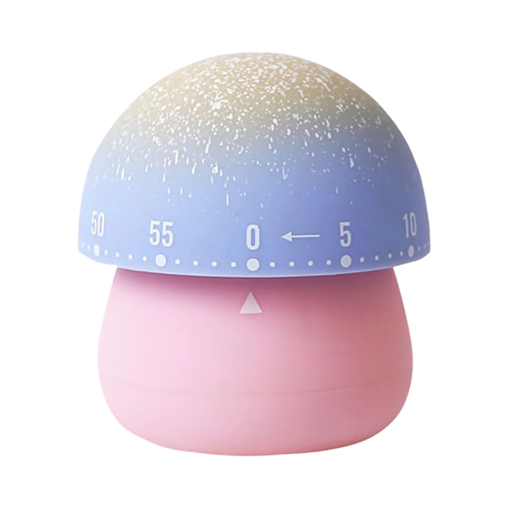 

Kitchen Timer Lightweight Plastic Portable Cooking Baking Mushroom Design Cartoon Mechanical Practical Easy Use Kitchen