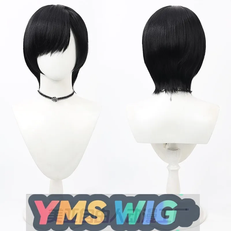 

【YMS WIG】Hetalia APH Honda Kiku Косплей Парик Реалистичная кожа головы Черный Повседневный Короткий Молодежный