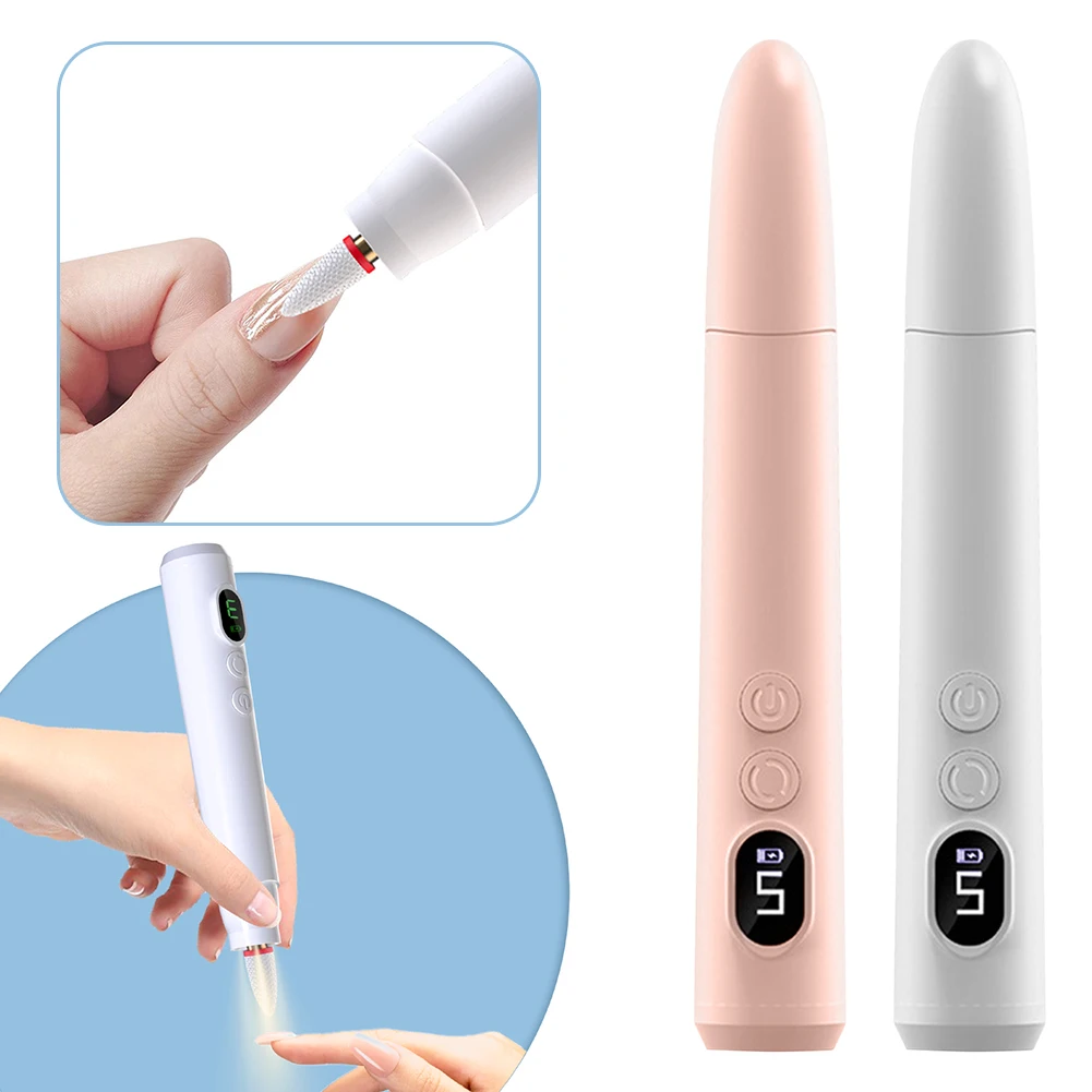 

Electric Nail Polishes Remover Machine Built-in LED Light For Precise-accurate Nail Work. Easy And Convenient Nail Care