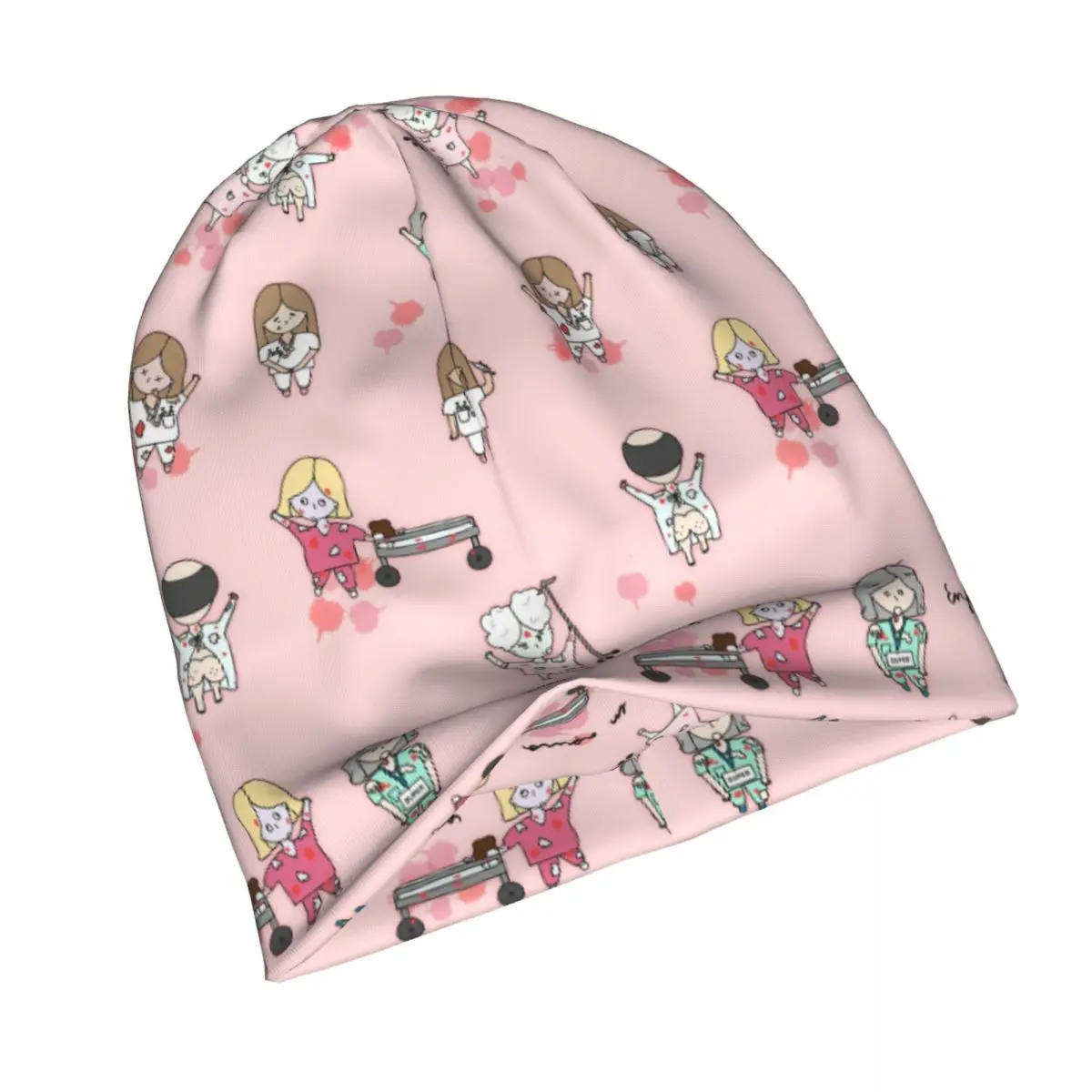 الخريف الشتاء مترهل قبعة Enfermera En Apuros ميرش بونيه قبعة متماسكة قبعة شعبية للجنسين هدية عيد ميلاد للممرضة قبعة دافئة