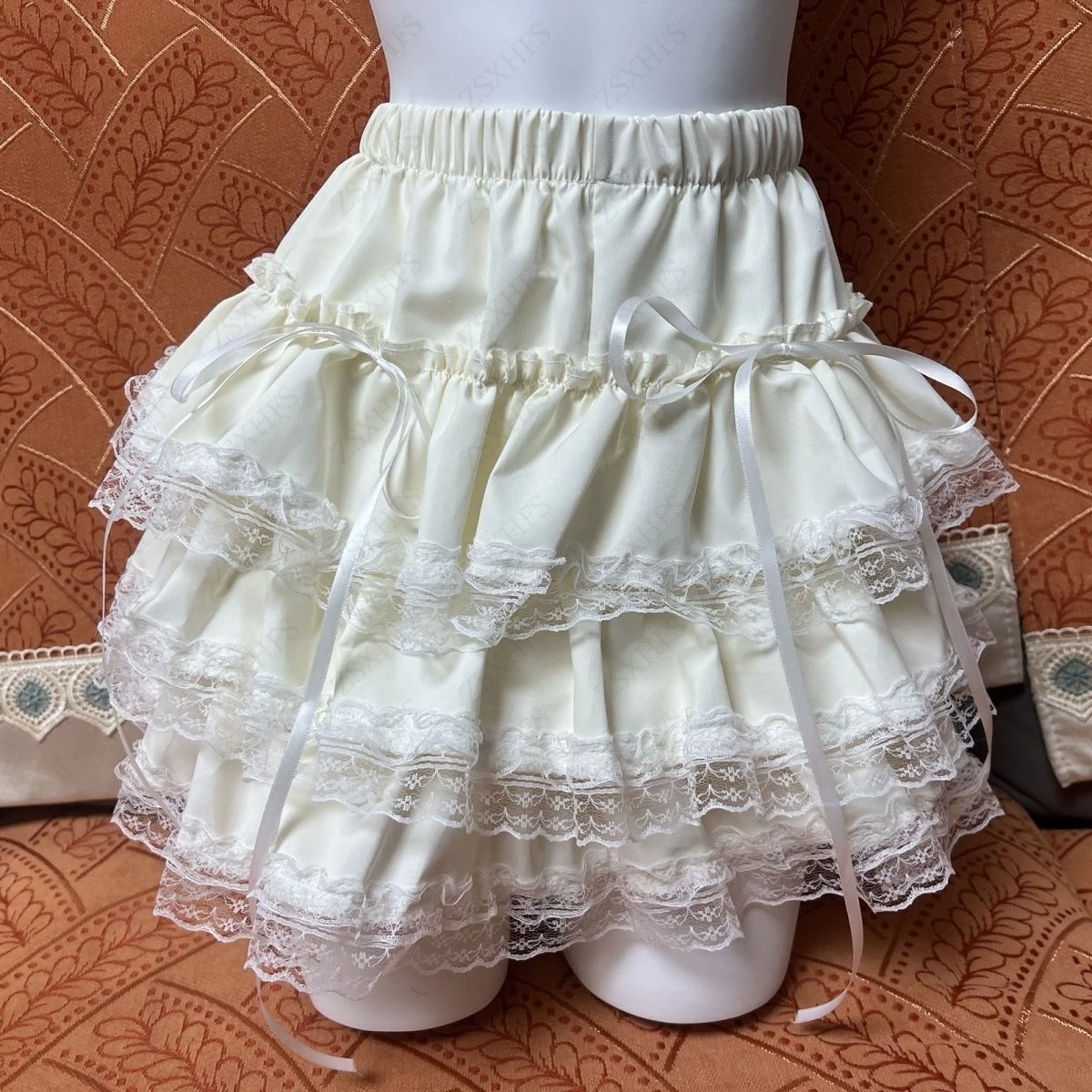 kawaii Lace Tiered Skirt  2000s Cute High waist Harajuku Women Clothes Summer Trendy Short Skirts Aesthetic Ruffle Mini Skirts