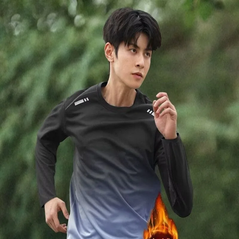 

Спортивная мужская рубашка для бега и фитнеса с длинными рукавами для осени и зимы, женская баскетбольная тренировочная одежда для утреннего бега для sp