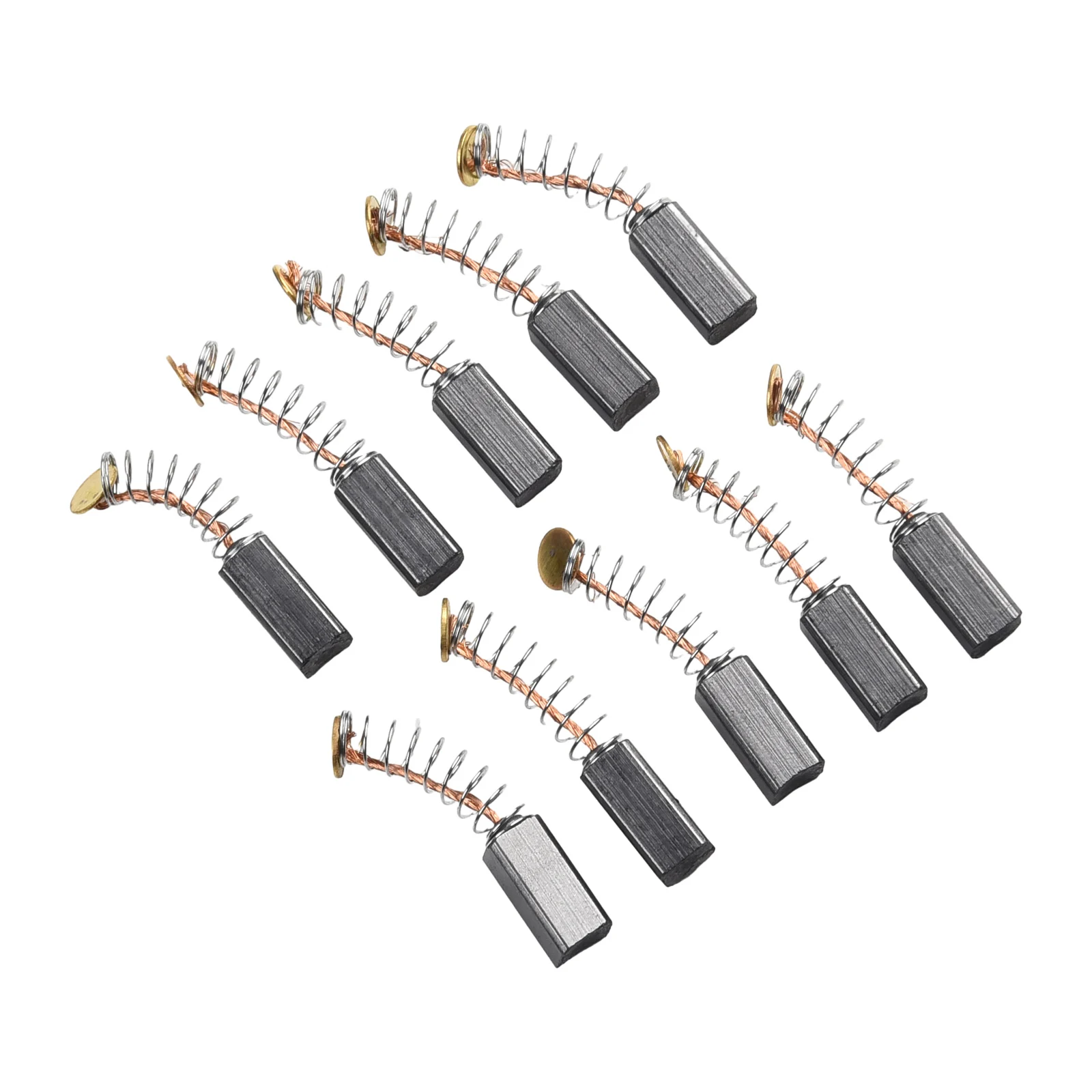 

Set of 10 Replacement Carbon Brushes for Electric Motors for Maintenance of Power Tools and Reliable Motor Operation