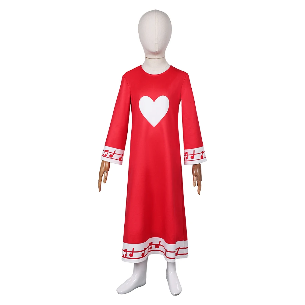 Kinder Charlie Cos Morningstar Cosplay Nachtwäsche Kostüm Anime Hotel Kinder Kleid Nachthemden Outfits Halloween Karneval Anzug