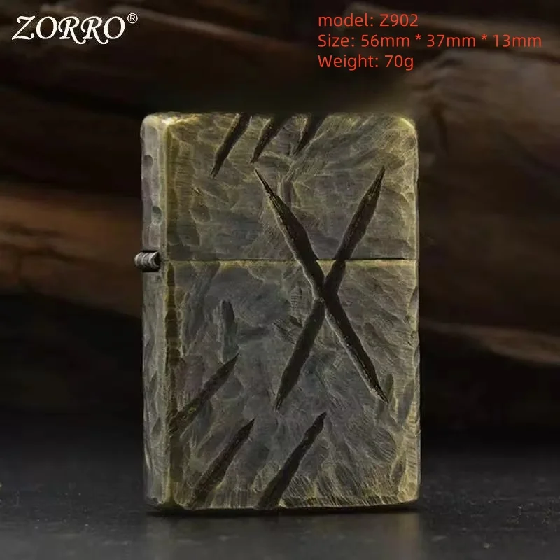 Hand carved armor fuel lighter, pure handmade high-end customized lighter, holiday gift, collection hobby