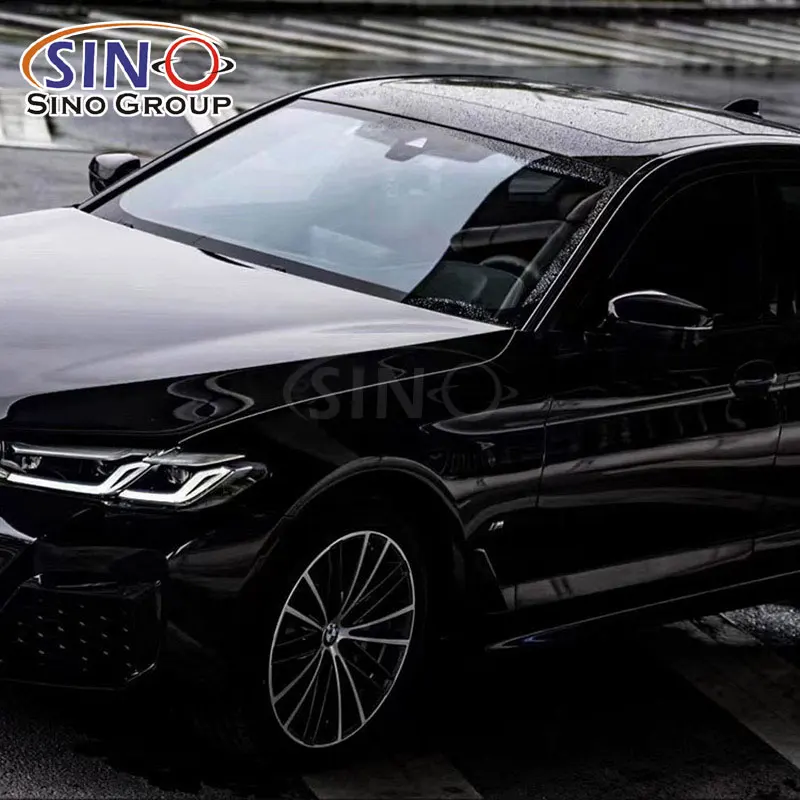 Car Vinyl High Stretchable Anti Scratch  Crystal Piano Black Car Wrapping Vinyl Paint protection Film