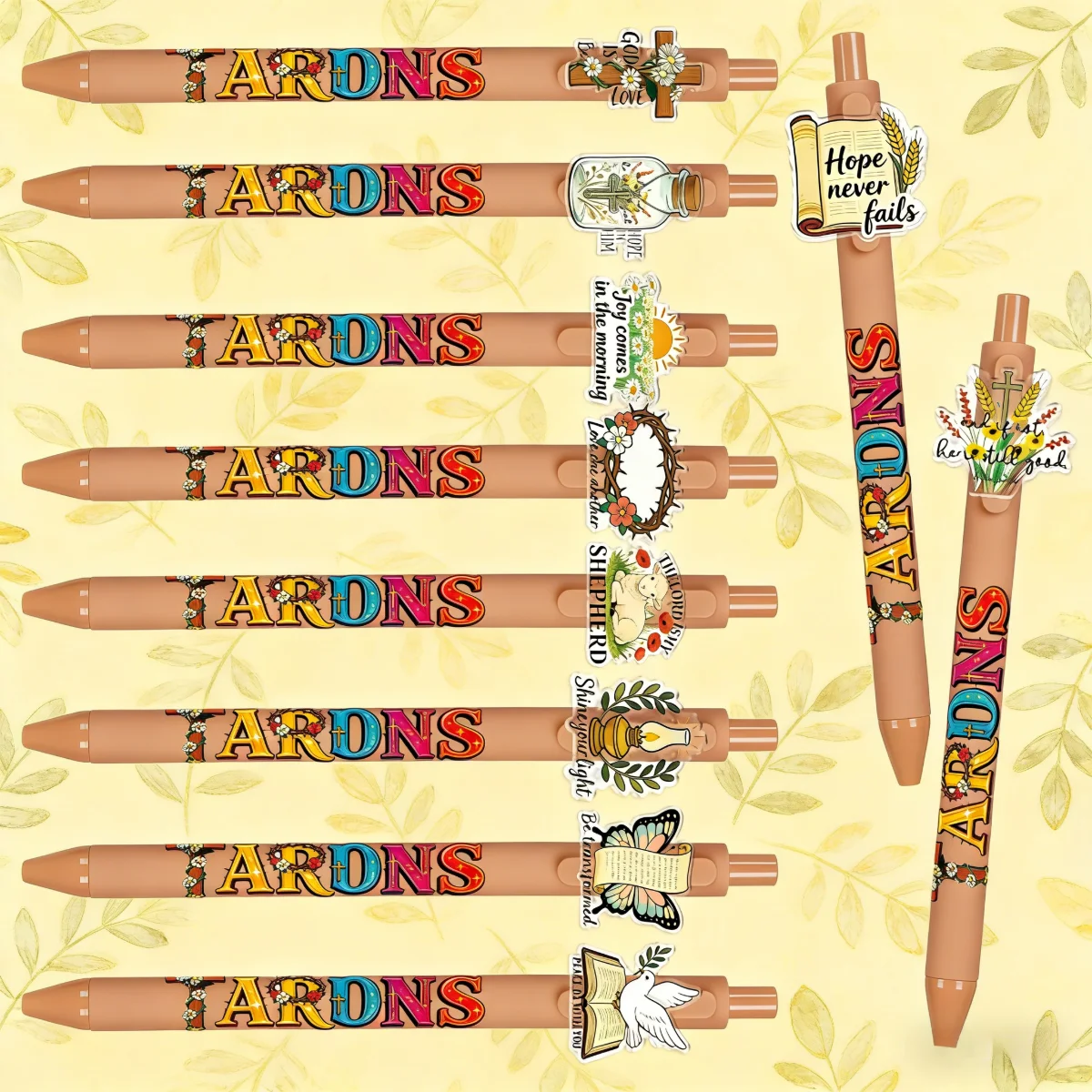 

10 штук / 20 штук креативных кнопок-значков с религиозными элементами. Шариковые ручки в форме христианского креста.