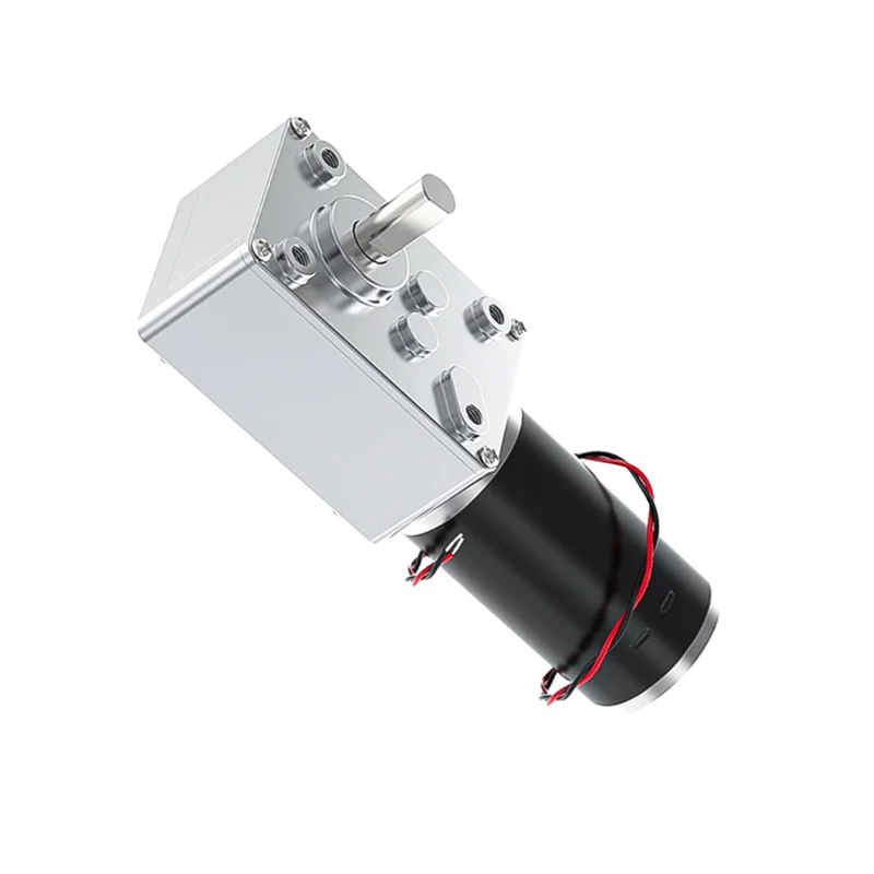 ABKP-Worm Gear DC Micro Motor 12V โครงสร้างโลหะ-กําลังสูง,สามารถย้อนกลับได้,Self-Locking