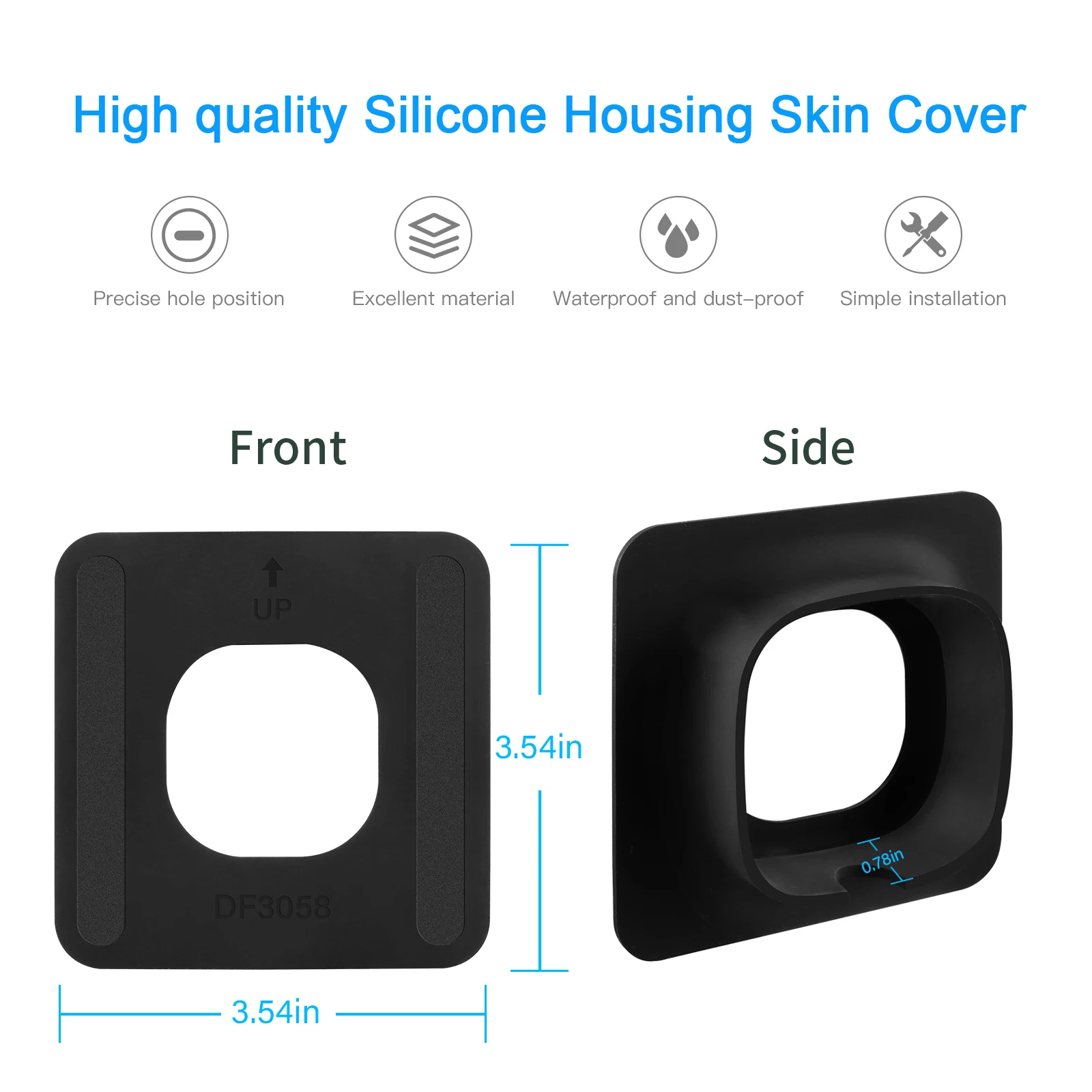 Silicone Glass Mount Bracket for Eufy Indooor C24,VHB Tape Stick On Install No Mess No Driling Security Camera Holder